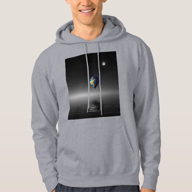 Flying Balloon Selective Minimalist Photography  Hoodie (Front)