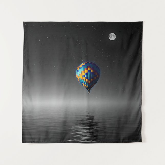 Flying Balloon Selective Minimalist Photography  Tapestry (Front)