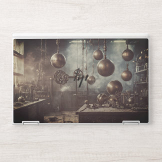 Flying balls, in an steampunk laboratory HP laptop skin