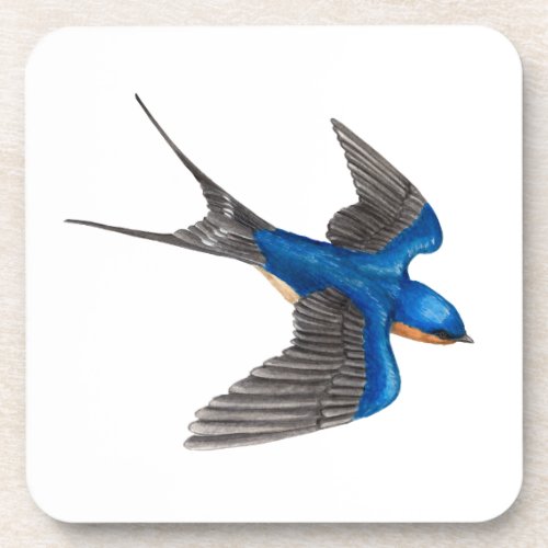 Flying Barn Swallow Beverage Coaster