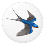 Flying Barn Swallow Ceramic Knob