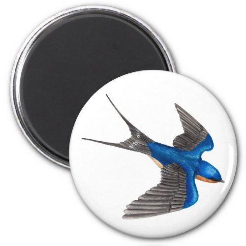 Flying Barn Swallow Magnet