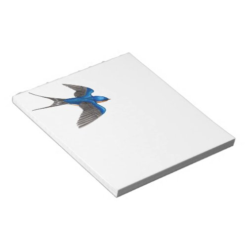 Flying Barn Swallow Note Pad