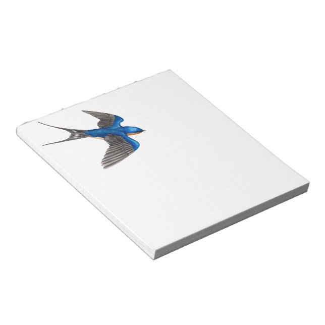 Flying Barn Swallow Note Pad (Angled)