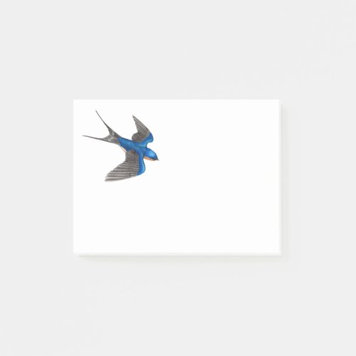 Flying Barn Swallow Post_it Notes