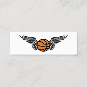 flying basketball ball mini business card