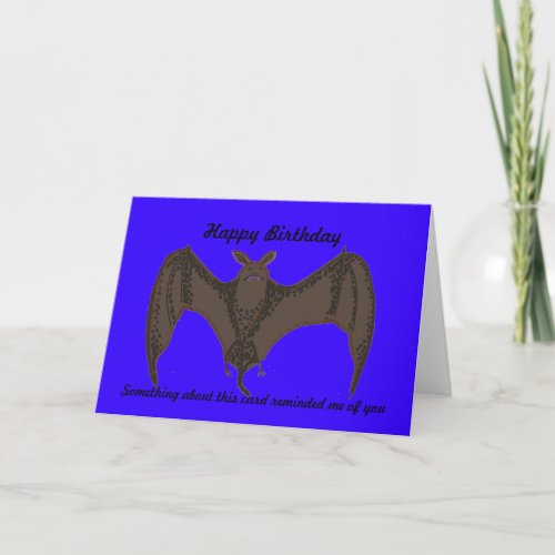 Flying Bat Card