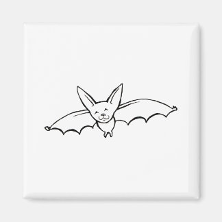 Flying Bat - fun original ink drawing sketch art Magnet