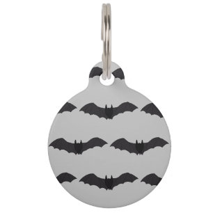 Flying Bat Halloween Dog ID Tag