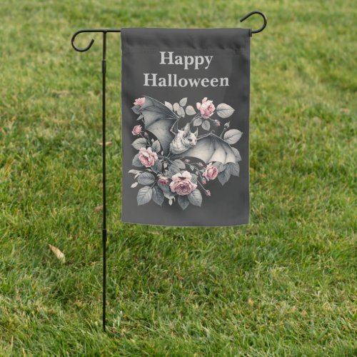 Flying Bat Halloween Garden Flag