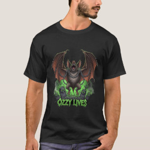 Flying Bat Metal Tribute - Ozzy Lives T-Shirt