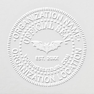 Flying Bat Official Seal Name Loc URL Estd Date Embosser