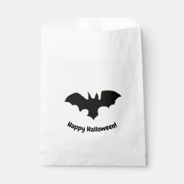 Flying Bat on yellow favor bag (Front)