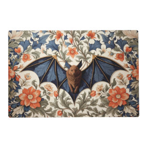 Flying Bat William Morris Inspired Floral Placemat