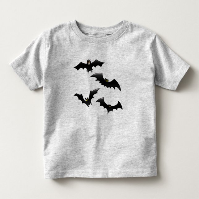 Flying Bats Halloween Toddler T-shirt (Front)