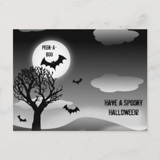 Flying Bats in the Moonlit Sky Postcard