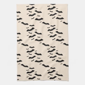 Flying Bats Kitchen Towel by dec_orate_me at Zazzle