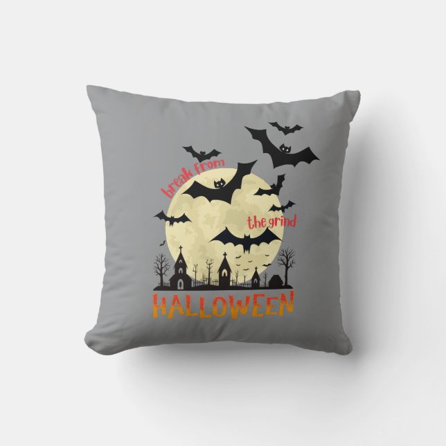 Flying Bats Pillow (Front)