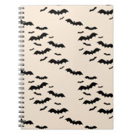 Flying Bats Spiral Notebook