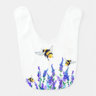 Flying Bees Baby Bib