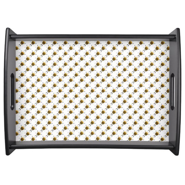 Flying Bees Pattern Serving Tray (Front)