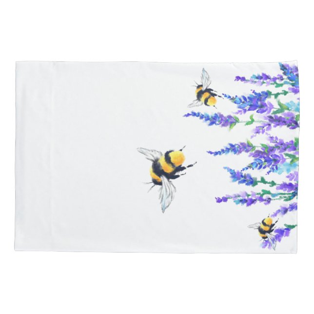 Flying Bees Pillow Case (Back)
