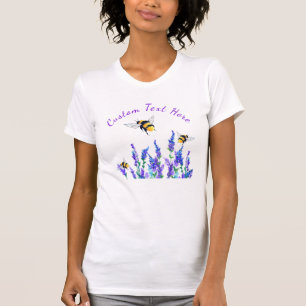Flying Bees T-Shirt with Custom Text