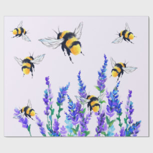 Flying Bees Wrapping Paper