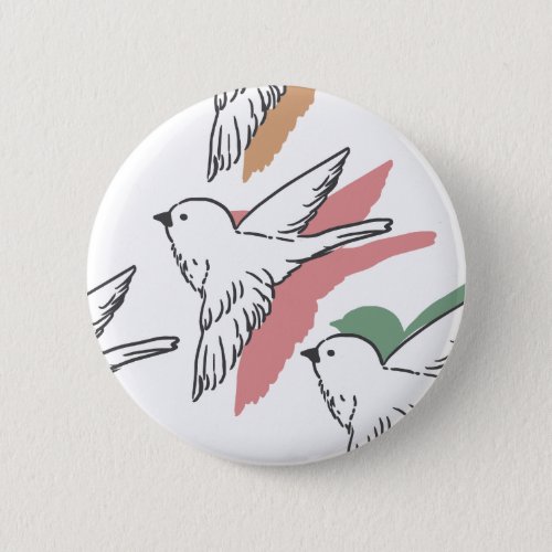 Flying Bird Art White Ver Button
