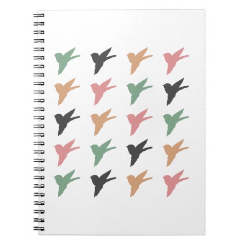 Flying Bird Art White Ver Notebook