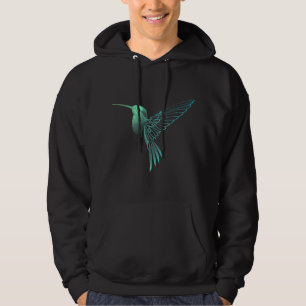 Flying Bird Dot line Art Animal Drawing Gift Hummi Hoodie