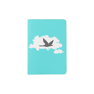 Flying Bird Silhouette Passport Holder