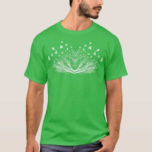flying birds and trees T_Shirt