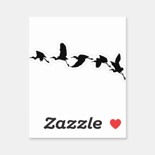 flying_birds_animals_silhouette sticker