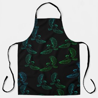 Flying birds, custom background color