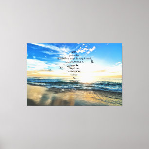 Flying Birds In Heaven Serenity Prayer Canvas Print