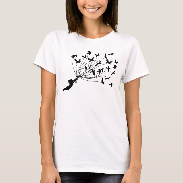 Flying Birds on Strings Shirt (Front)