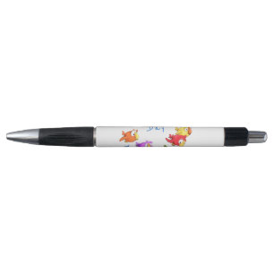 Flying Birds Pen - Custom Text