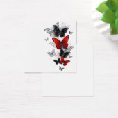 Flying Black and Red Morpho Butterflies (Desk)