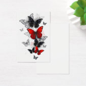 Flying Black and Red Morpho Butterflies (Desk)