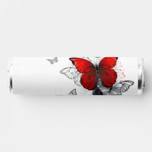 Flying Black and Red Morpho Butterflies Breath Savers® Mints