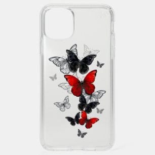 Flying Black and Red Morpho Butterflies Speck iPhone 11 Pro Max Case