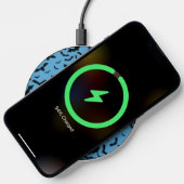 Flying Black Bats Blue Wireless Charger (Phone)