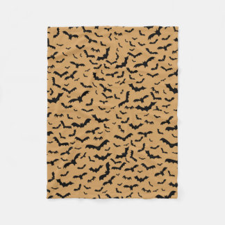 Flying Black Bats Fleece Blanket