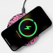 Flying Black Bats Pink Wireless Charger (Phone)