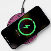 Flying Black Bats Purple Wireless Charger (Phone)