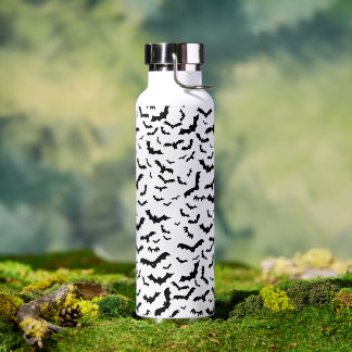 Flying Black Bats Water Bottle