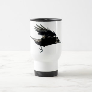 Flying Black Crow Coffee Mug