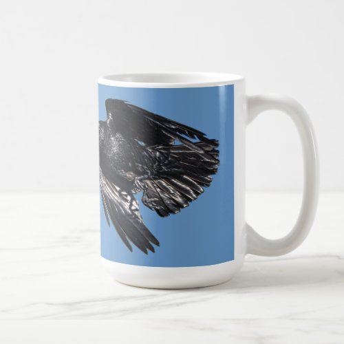 Flying Black Raven Crow_lover Photo Design 7 Coffee Mug