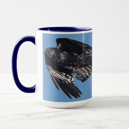 Flying Black Raven Crow_lover Photo Design 7 Mug